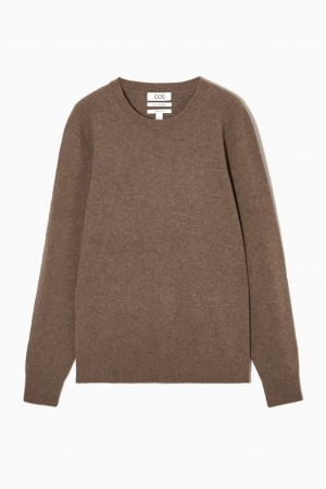 Suéteres COS Pure Cashmere Hombre Marrones España Rebajas 519OGWMIY