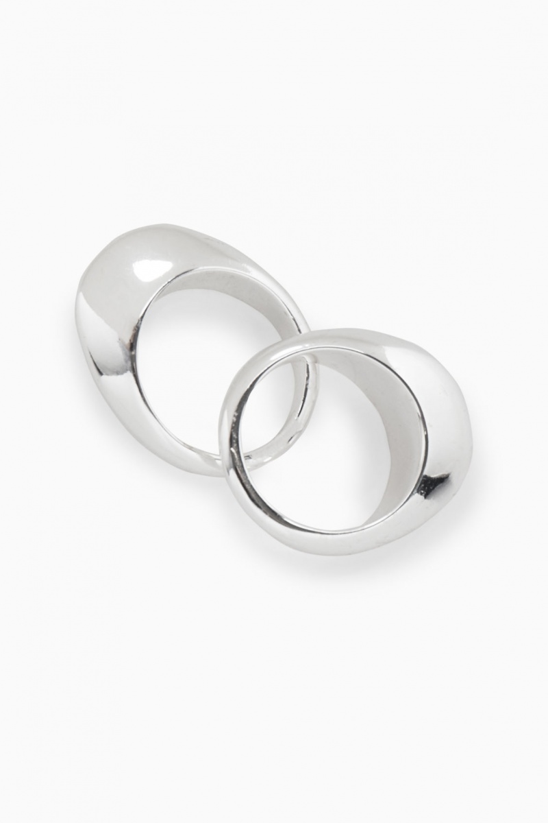 Anillos COS Two-Pack Domed Mujer Plateadas España Rebajas 217CEARVM