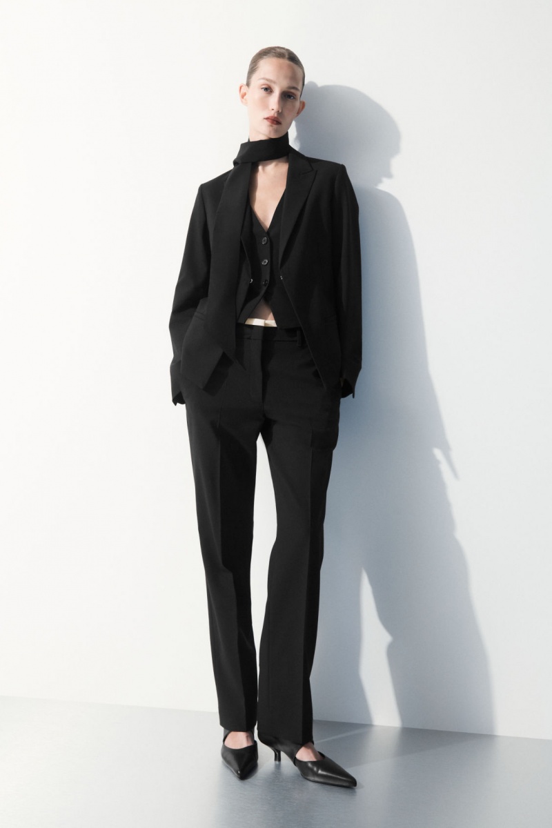 Blazer COS The Deconstructed Mujer Negras España Rebajas 571RSDULY