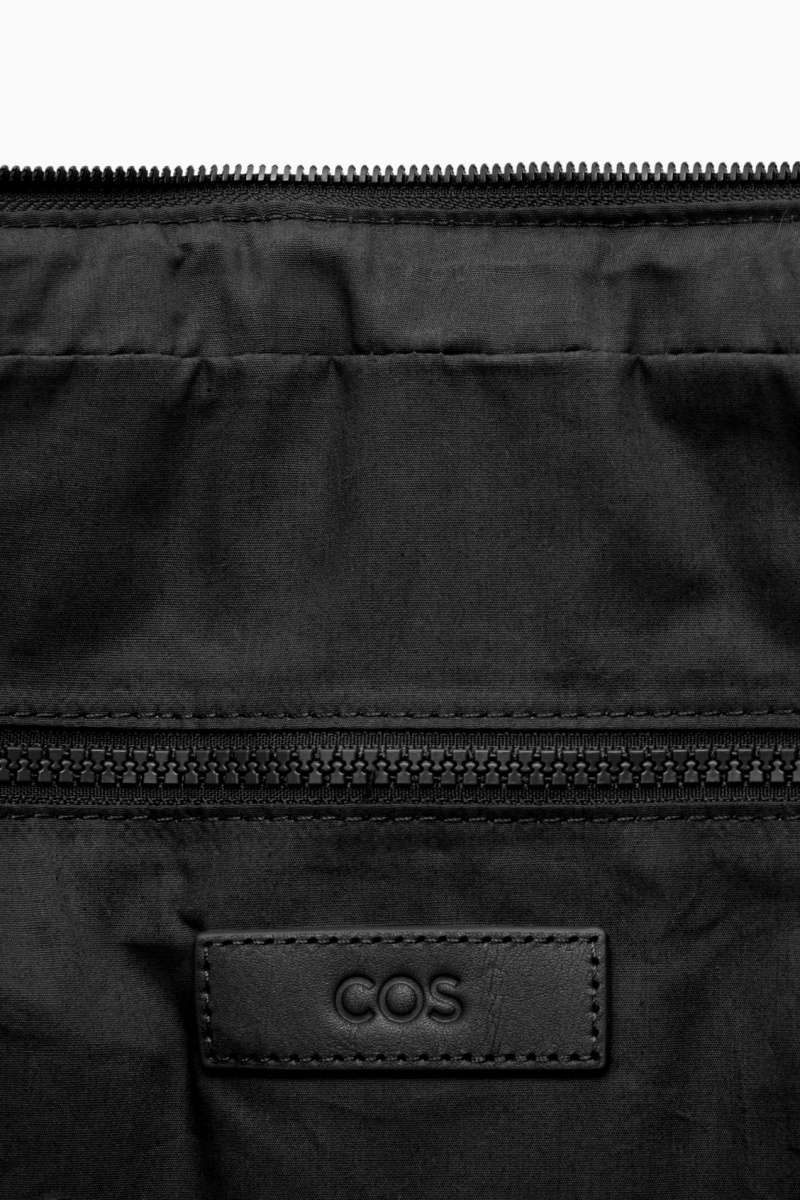 Bolsa Cruzada COS Acolchado Messenger Ripstop Hombre Negras España Rebajas 435NJQWTS