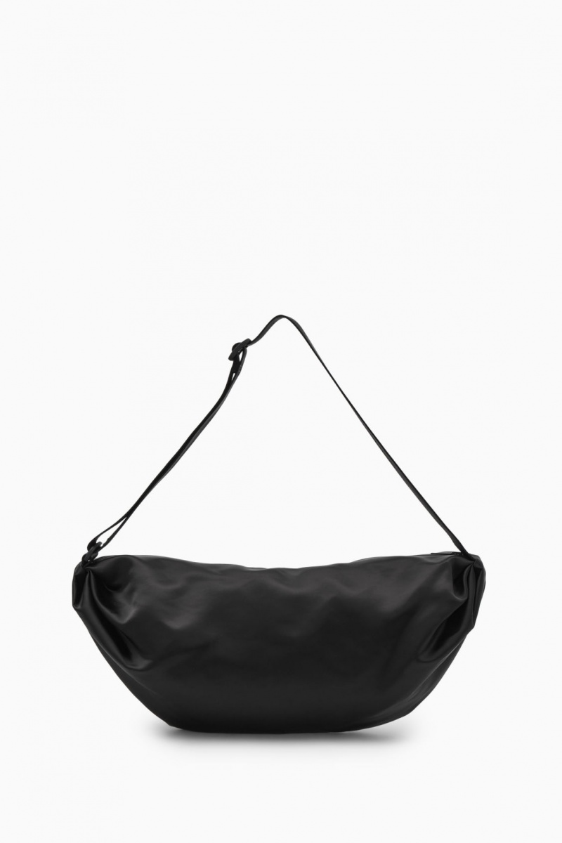 Bolsa Cruzada COS Nylon Mujer Negras España Rebajas 136TDHNQI