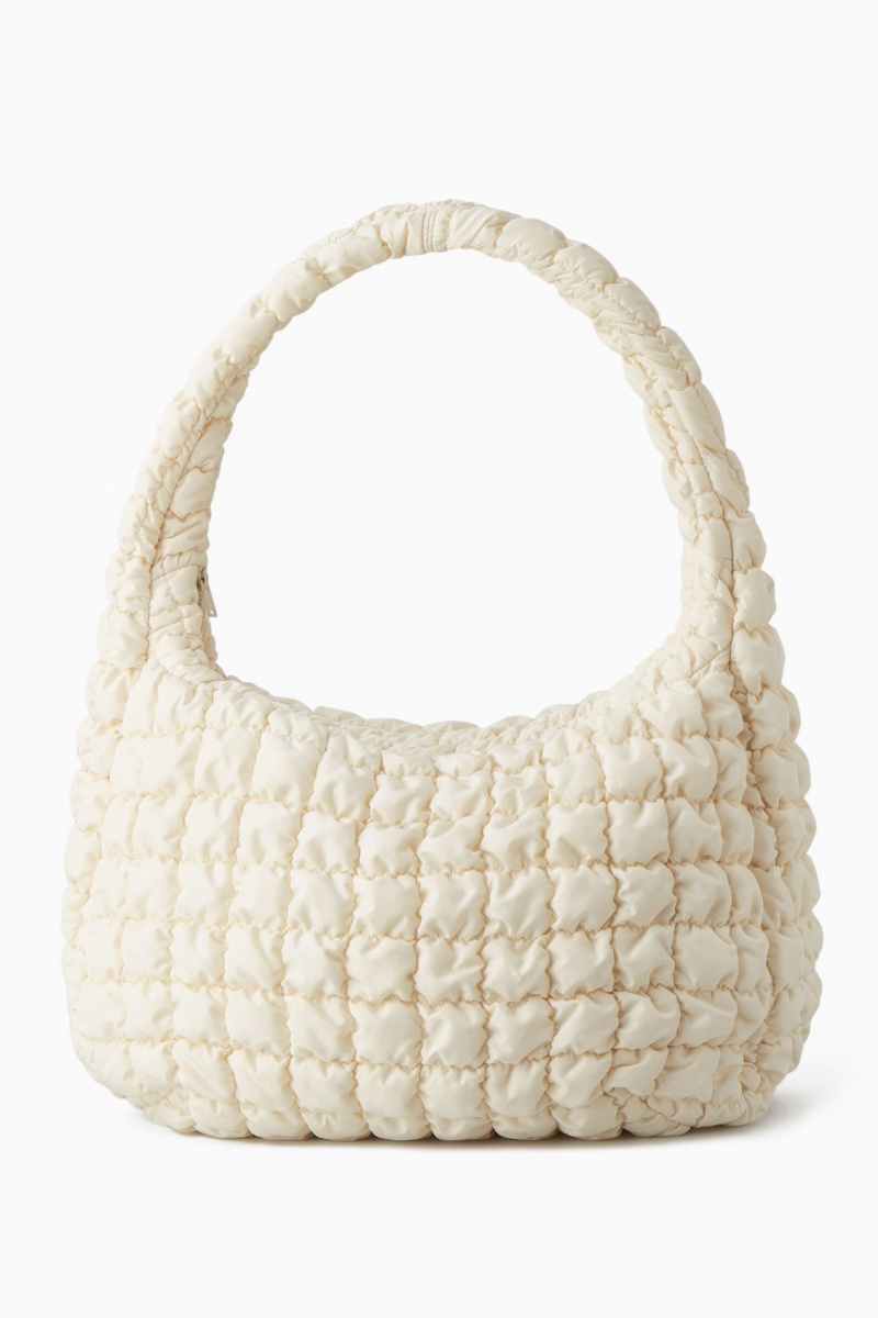 Bolsa Cruzada COS Oversized Acolchado Mujer Blancas España Rebajas 813JTNZLQ