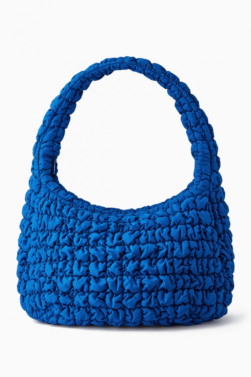 Bolsa Cruzada COS Oversized Acolchado Mujer Azules España Rebajas 814PDAJGQ