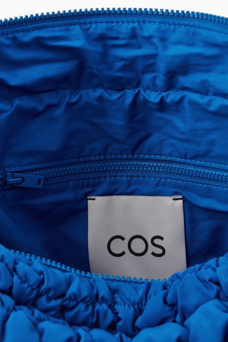 Bolsa Cruzada COS Oversized Acolchado Mujer Azules España Rebajas 814PDAJGQ