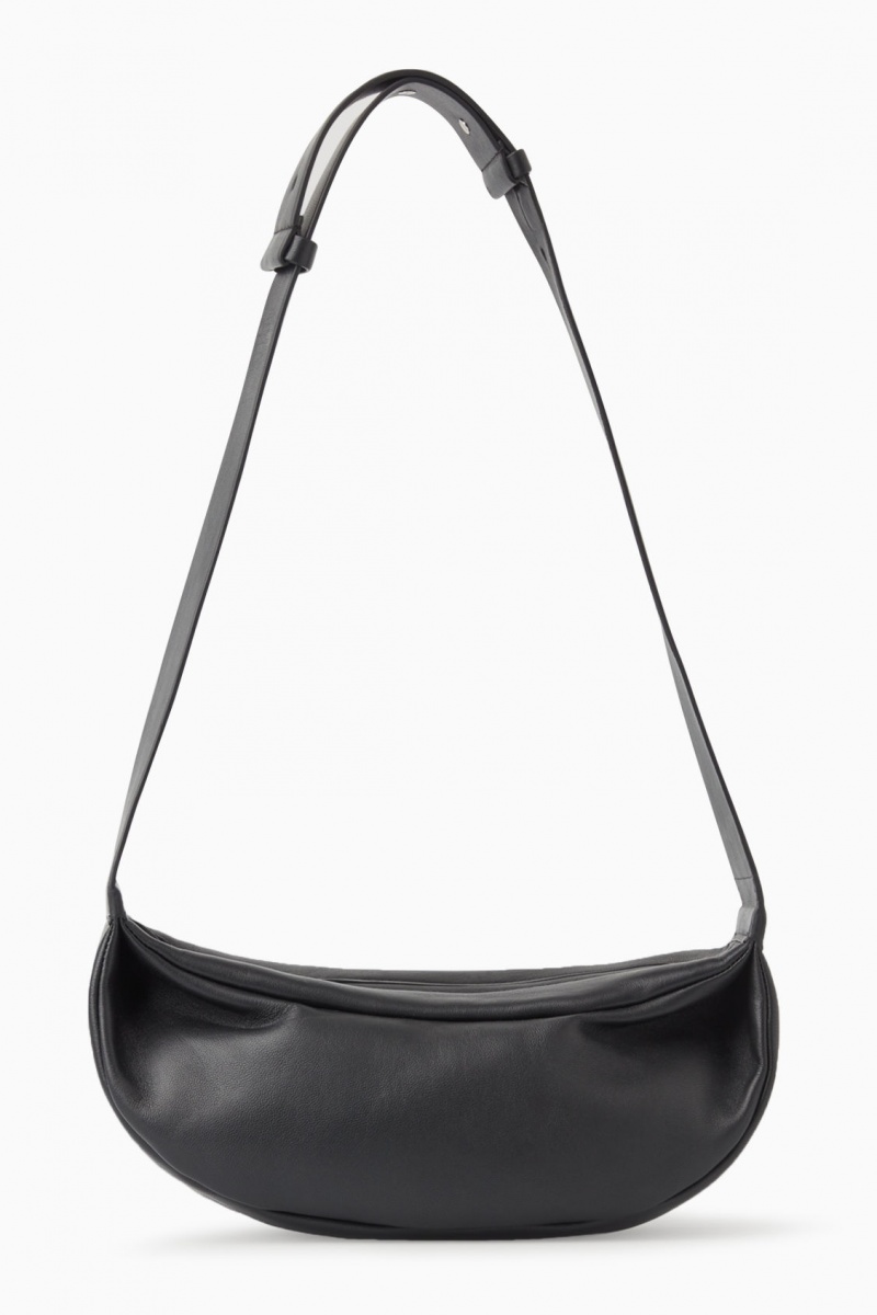 Bolsa Cruzada COS Swing Crossbody Cuero Mujer Negras España Rebajas 541XADJVP