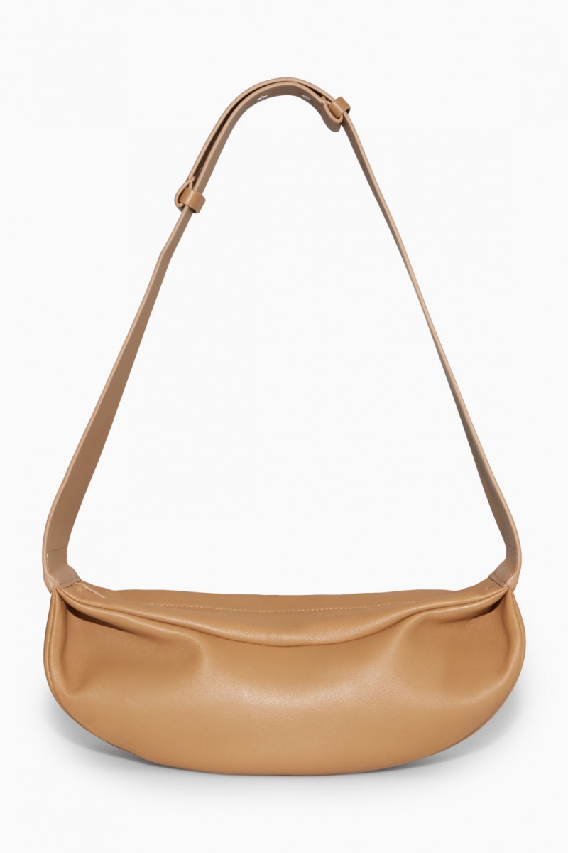 Bolsa Cruzada COS Swing Crossbody Cuero Mujer Beige España Rebajas 805OKZXIF