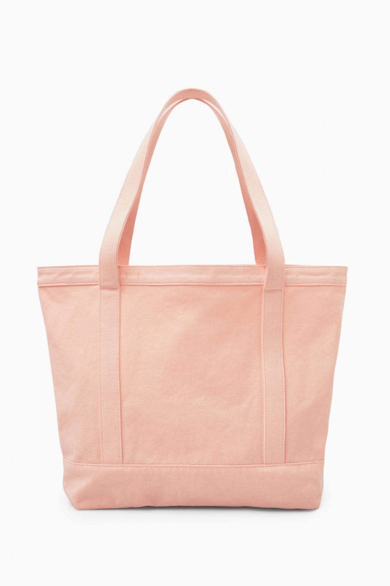 Bolso Tote COS Washed-Algodon Hombre Naranjas España Rebajas 415FCUZGX