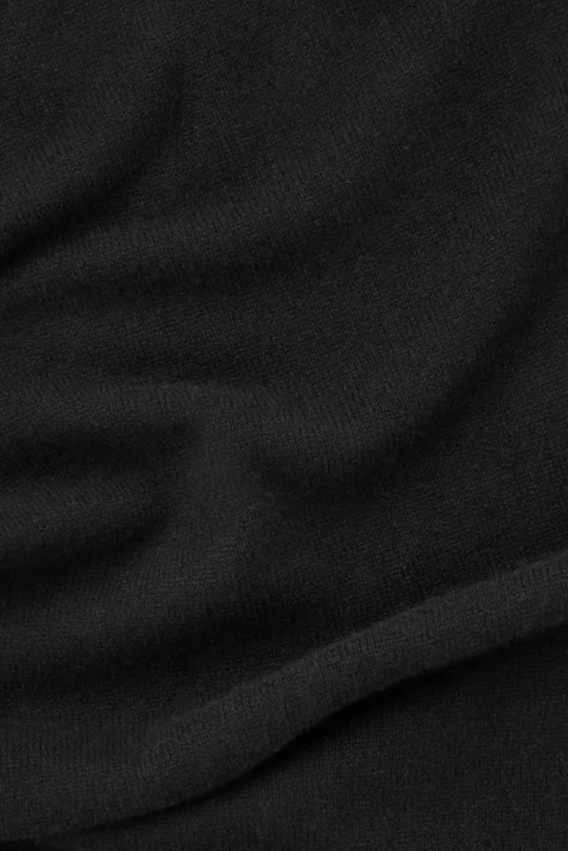 Bufanda COS Pure Cashmere Mujer Negras España Rebajas 104JNKHEV