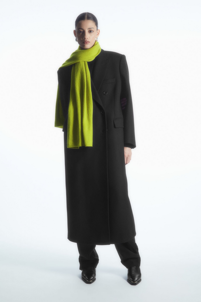 Bufanda COS Pure Cashmere Mujer Verde España Rebajas 328FXDOKB