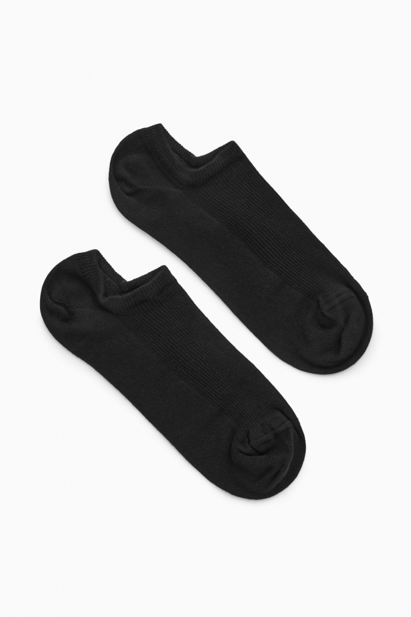 Calcetines COS 2-Pack Trainer Mujer Negras España Rebajas 153PXRJAS