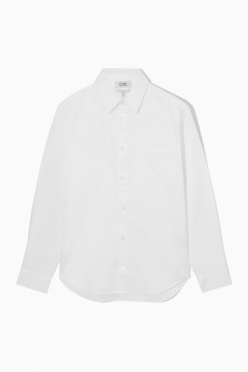 Camisas COS Patch-Pocket Regular Hombre Blancas España Rebajas 849EJOGDB