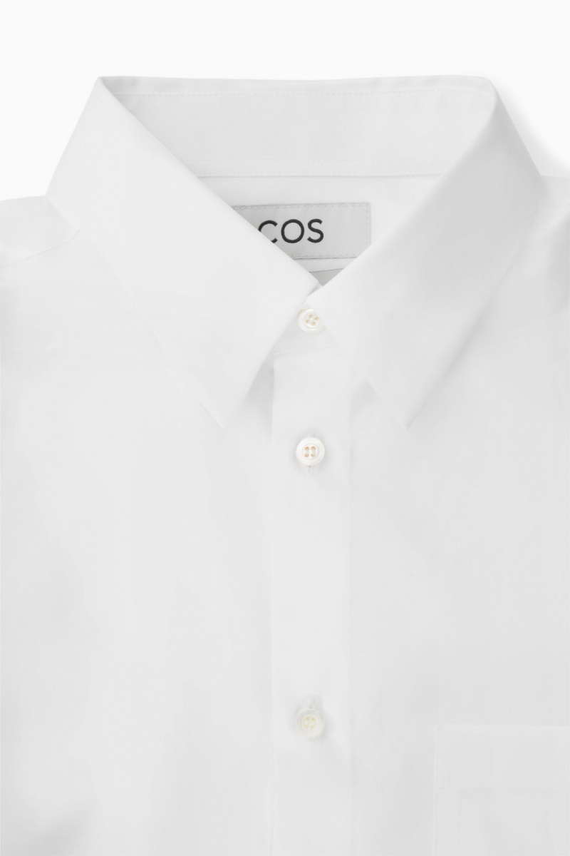 Camisas COS Patch-Pocket Regular Hombre Blancas España Rebajas 849EJOGDB