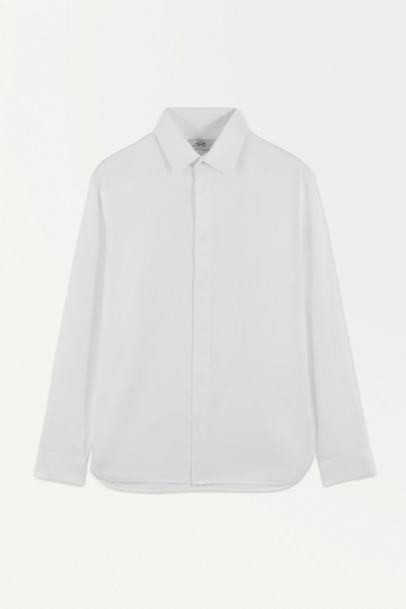 Camisas COS The Minimal Tailored Hombre Blancas España Rebajas 104SAHGIU