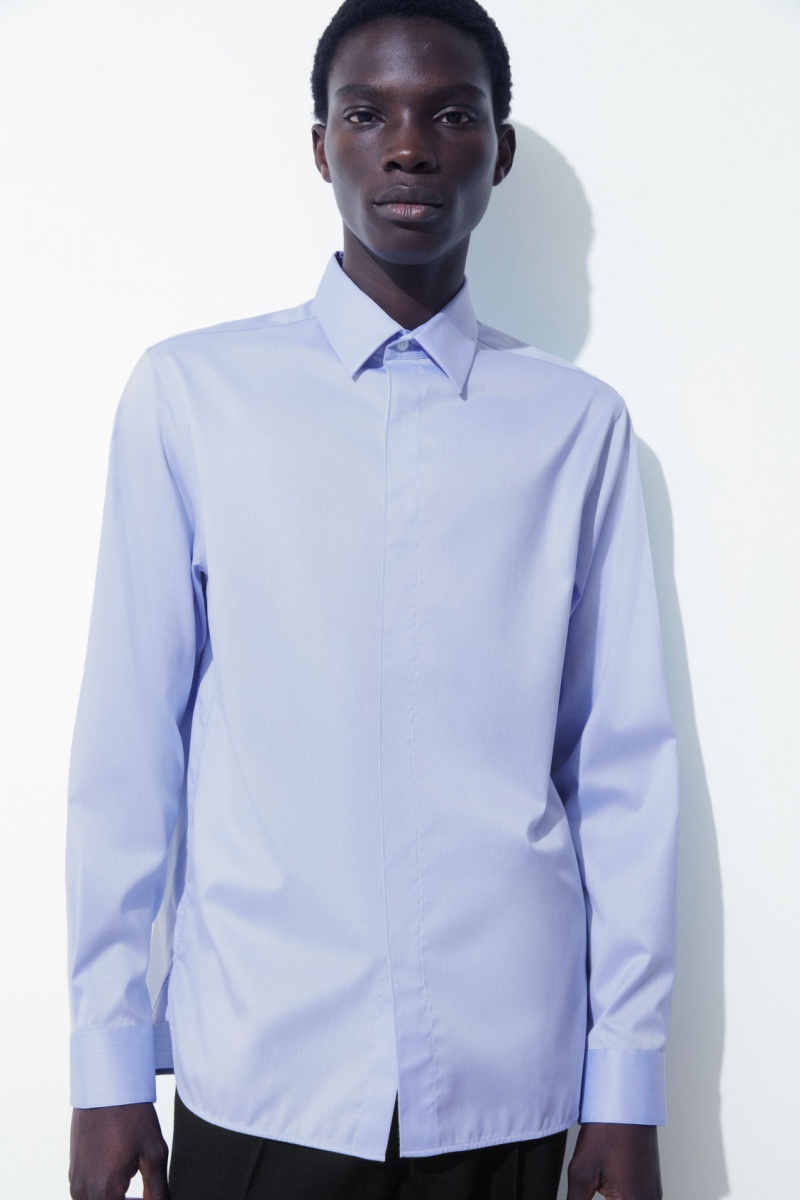 Camisas COS The Minimal Tailored Hombre Azules Claro España Rebajas 781XWVRKA