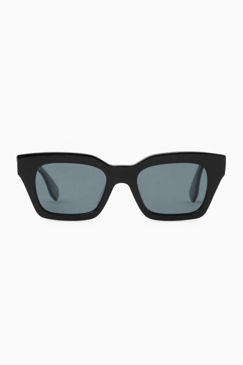 Gafas de Sol COS D-Frame Hombre Negras España Rebajas 972SIVQBU