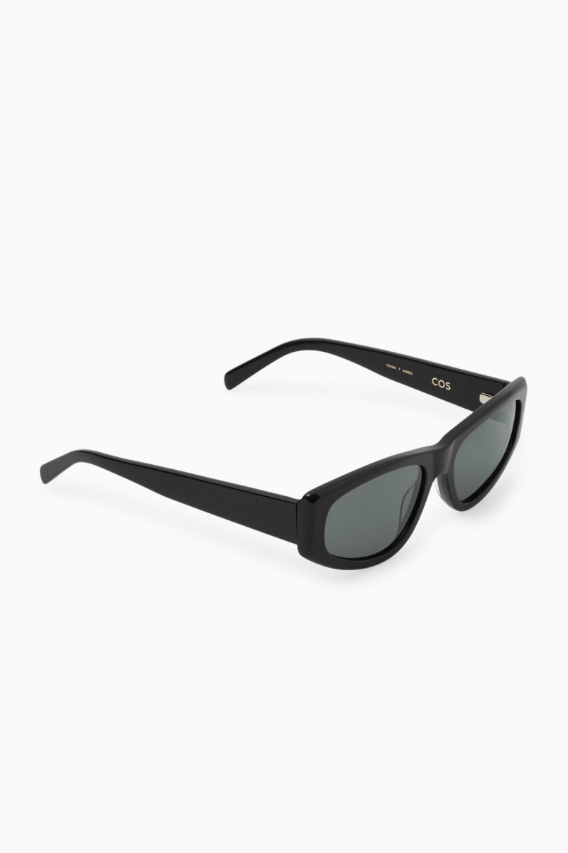 Gafas de Sol COS Deportivo Rectangle-Frame Mujer Negras España Rebajas 827SUTLEA