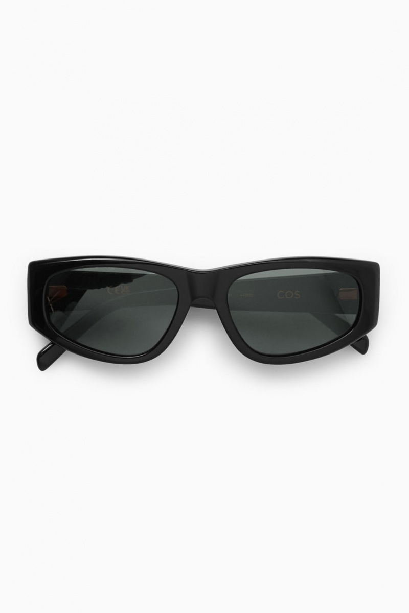 Gafas de Sol COS Deportivo Rectangle-Frame Mujer Negras España Rebajas 780HQKBIY