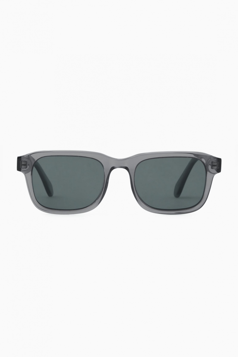 Gafas de Sol COS Square-Frame Acetate Hombre Gris España Rebajas 623YCTUJE