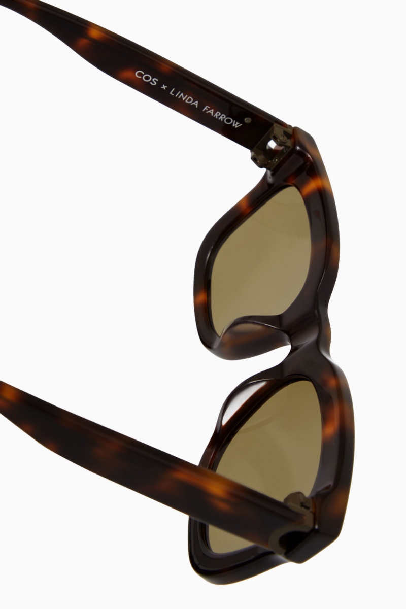 Gafas de Sol COS The Square Acetate Mujer Marrones España Rebajas 203COBXMJ