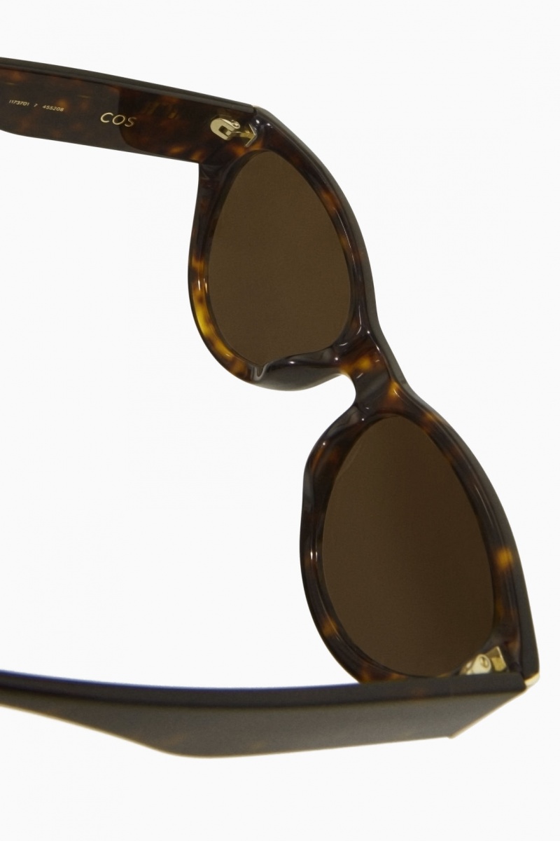 Gafas de Sol COS Tortoiseshell Cat-Eye Mujer Marrones España Rebajas 903HKXJMW