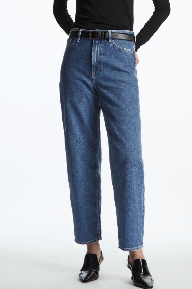 Jeans COS Arch Tapered Mujer Azules España Rebajas 654HDXAZN