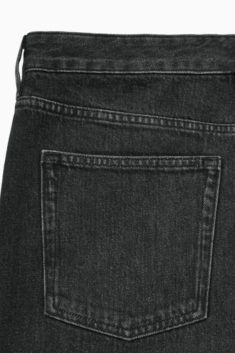 Jeans COS Arch Tapered Mujer Negras España Rebajas 318FLKEVJ