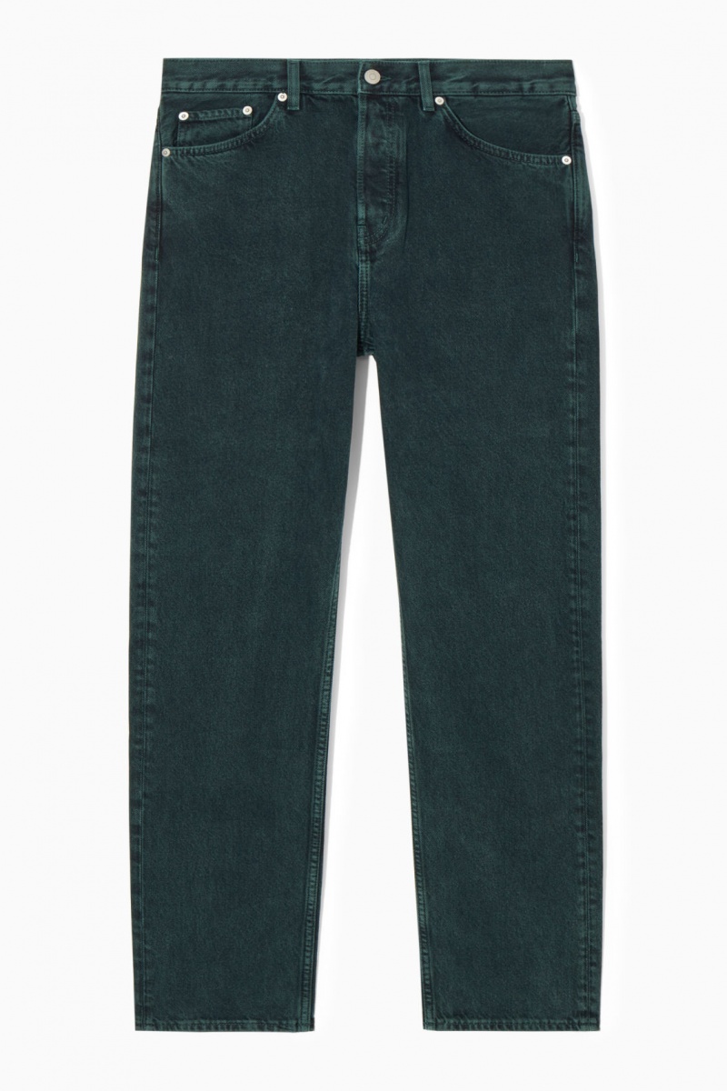 Jeans COS Signature Directo Hombre Verde España Rebajas 079PUKJOV