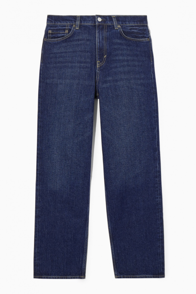 Jeans COS Symmetry Directo Mujer Azul Marino España Rebajas 537ABLCXZ