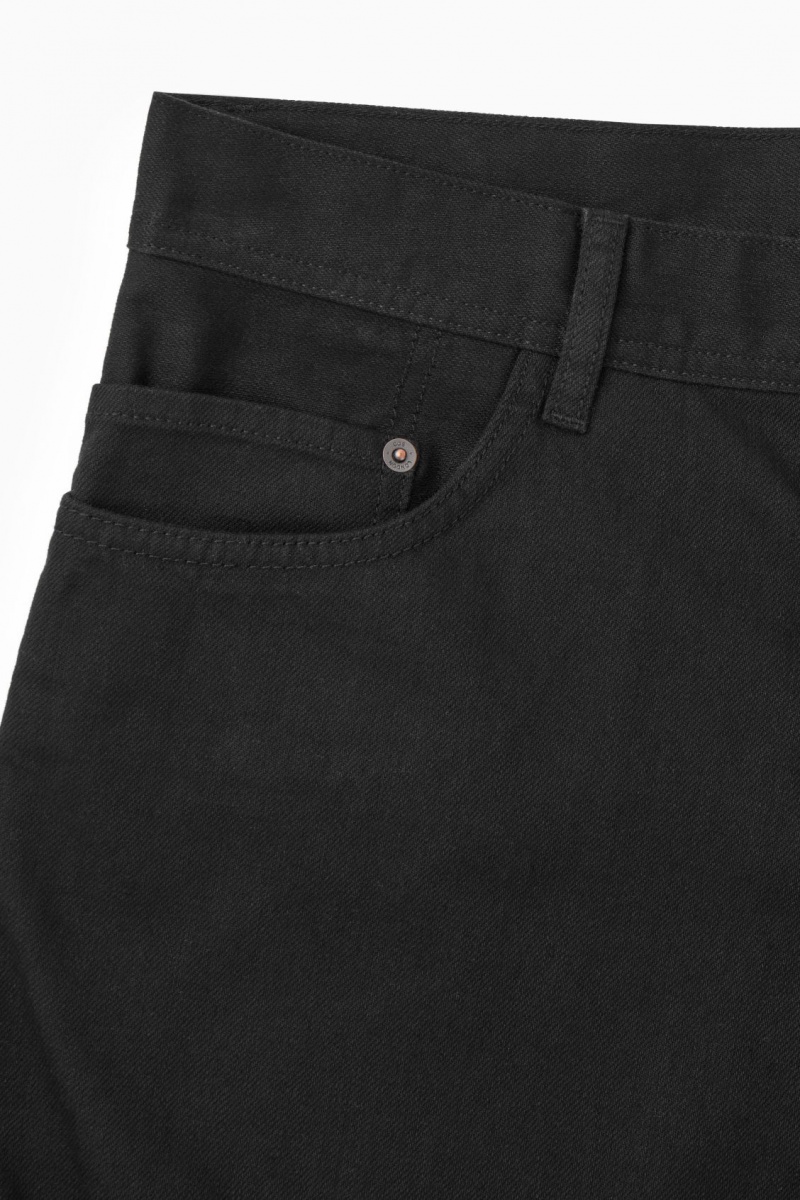 Jeans COS System Directo Hombre Negras España Rebajas 034EFGNLU