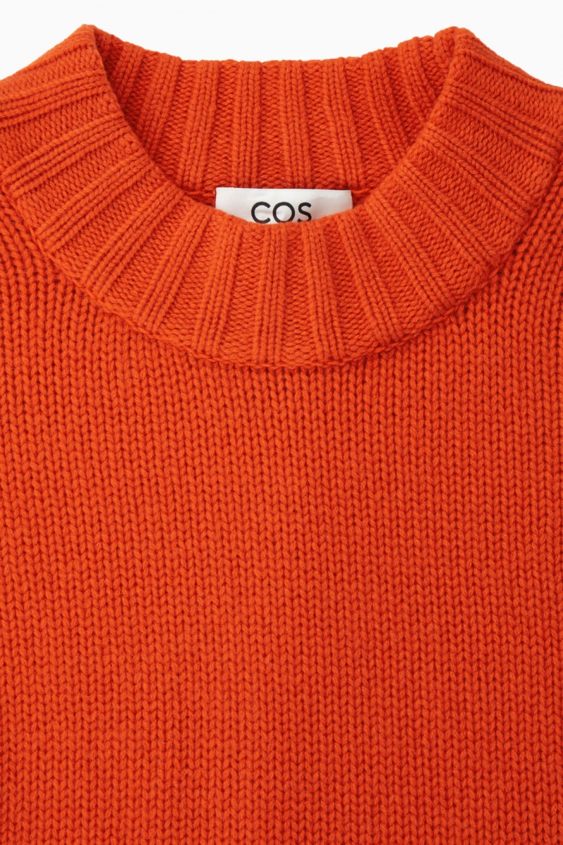 Jerséis COS Fornido Pure Cashmere Crew-Neck Mujer Naranjas Claro España Rebajas 730QAHWSX