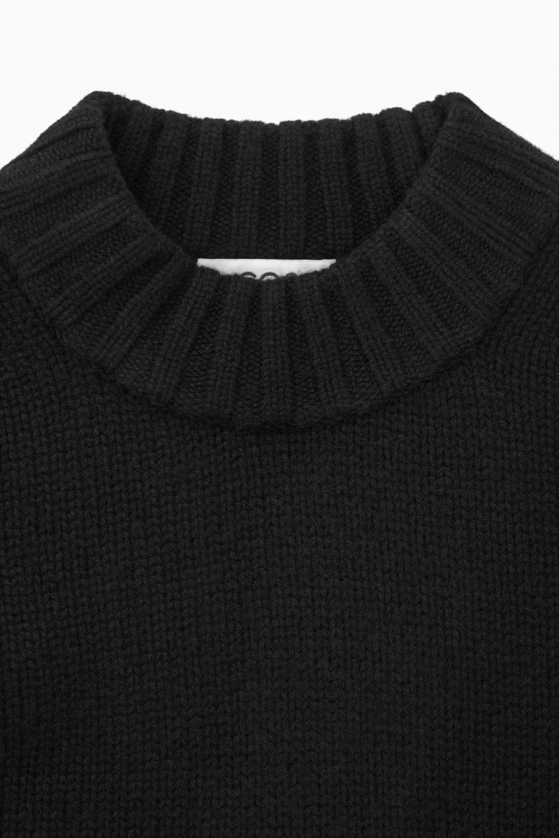 Jerséis COS Fornido Pure Cashmere Crew-Neck Mujer Negras España Rebajas 796XQVRSJ