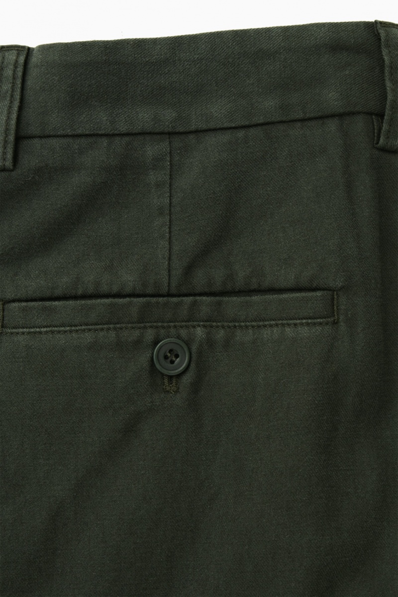 Pantalon COS Tapered Utility Hombre Verde Oscuro España Rebajas 782VWKHGL