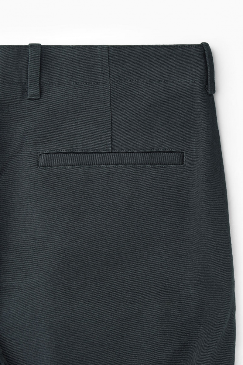 Pantalones COS Directo-Leg Relaxed Utility Hombre Gris Oscuro España Rebajas 869TPMBRS