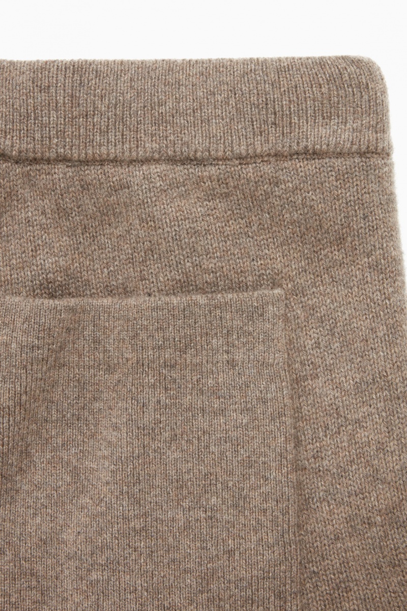 Short COS Pure Cashmere Drawstring Hombre Beige Oscuro España Rebajas 380BZMYQR