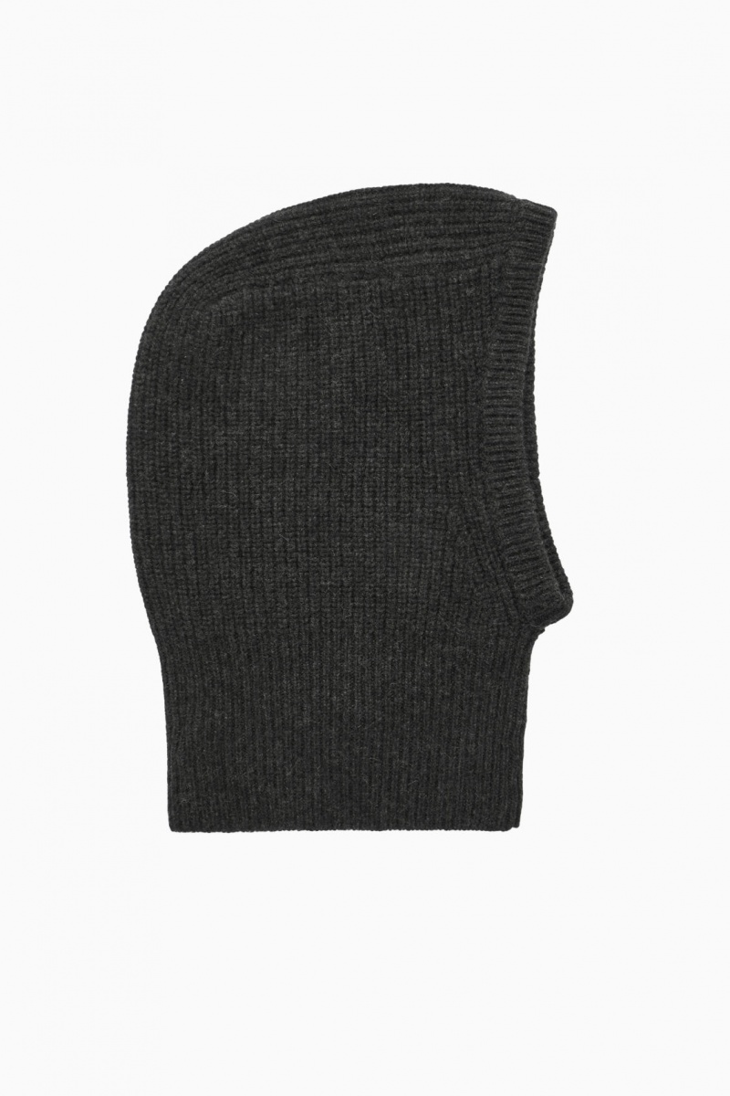 Sombreros COS Cashmere Balaclava Hombre Gris España Rebajas 137EQHNOR