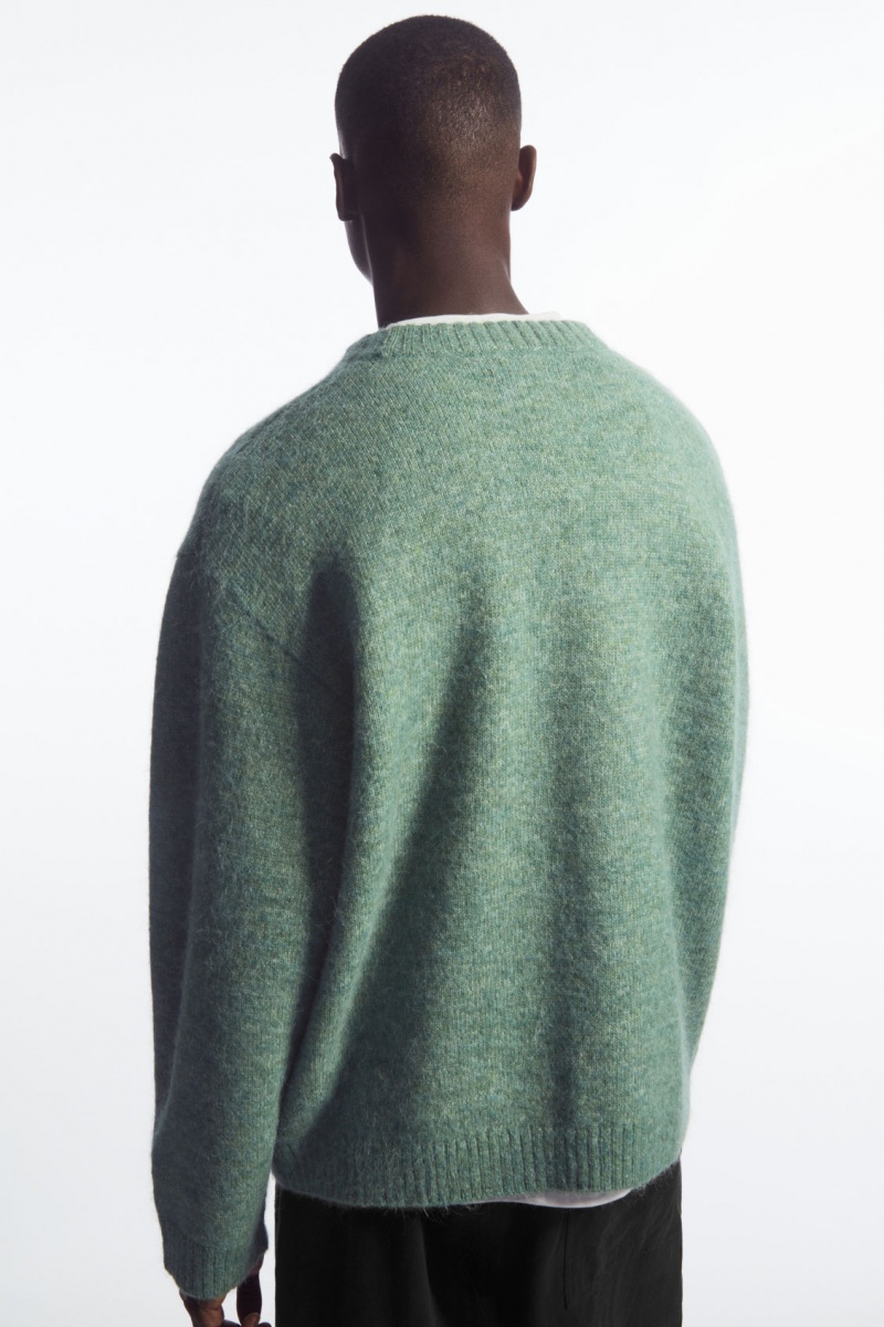 Suéteres COS Oversized Alpaca-Blend Hombre Verde España Rebajas 153UTXCLF