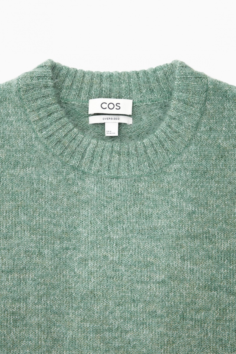 Suéteres COS Oversized Alpaca-Blend Hombre Verde España Rebajas 153UTXCLF