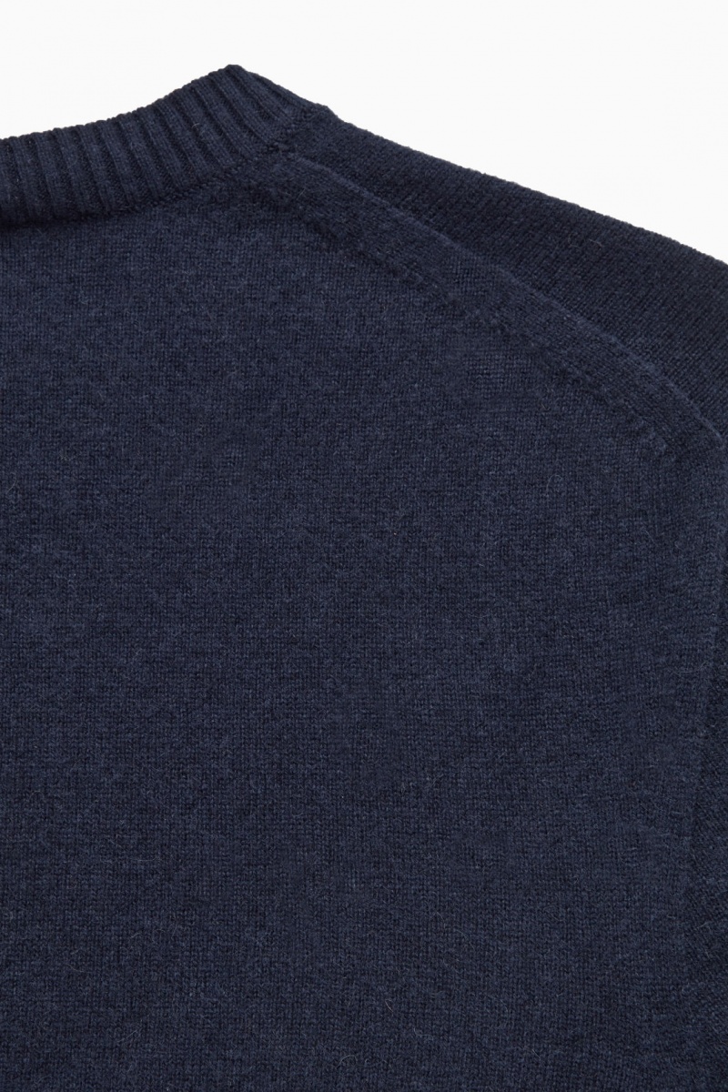 Suéteres COS Pure Cashmere Hombre Azul Marino España Rebajas 732PCOSGX