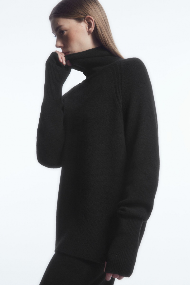 Suéteres COS Pure Cashmere Turtleneck Mujer Negras España Rebajas 143SHXVEQ