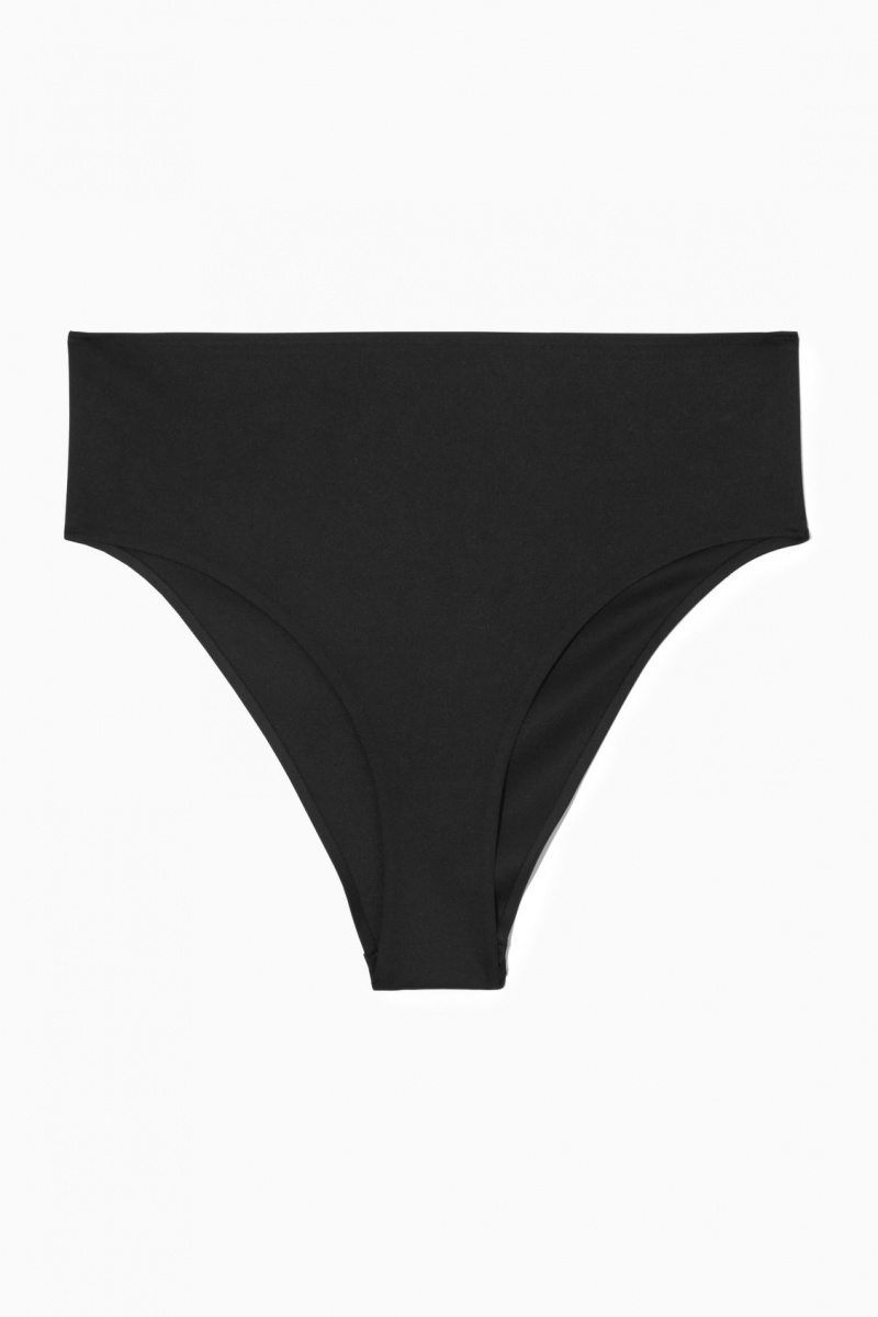 Trajes De Baño COS High-Waisted Bikini Briefs Mujer Negras España Rebajas 283TJZFDP