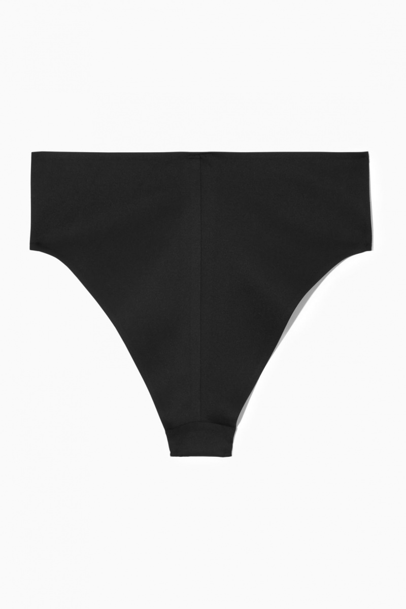 Trajes De Baño COS High-Waisted Bikini Briefs Mujer Negras España Rebajas 283TJZFDP