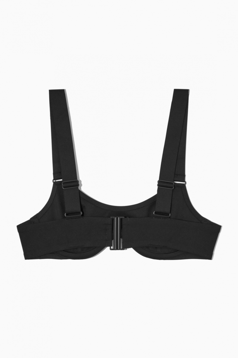 Trajes De Baño COS Scoop Underwired Bikini Mujer Negras España Rebajas 275USFYPL